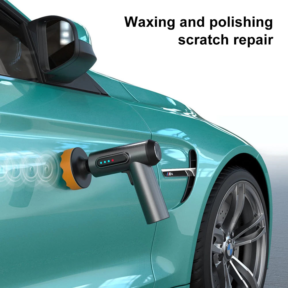 Car Polisher Handheld Wireless Polisher Car Polishing Waxing Machine Power Tool for Car Body Cleanig Waxing Repair